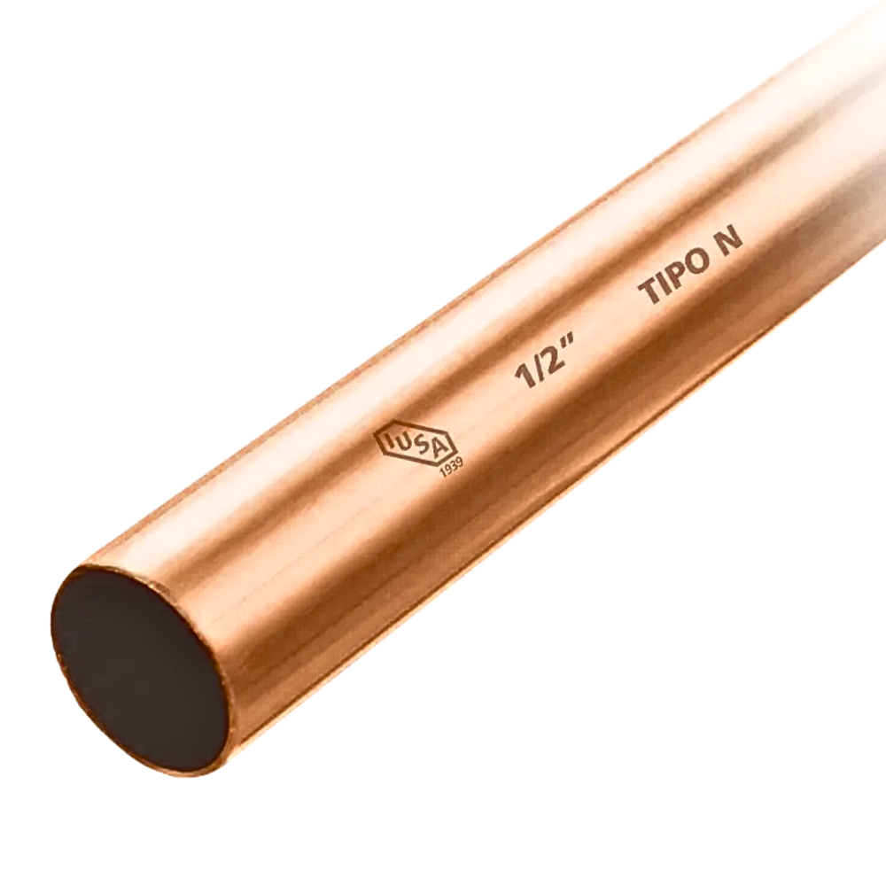 TUBO COBRE T/N 13MM 1/2 RIGIDO P/AGUA